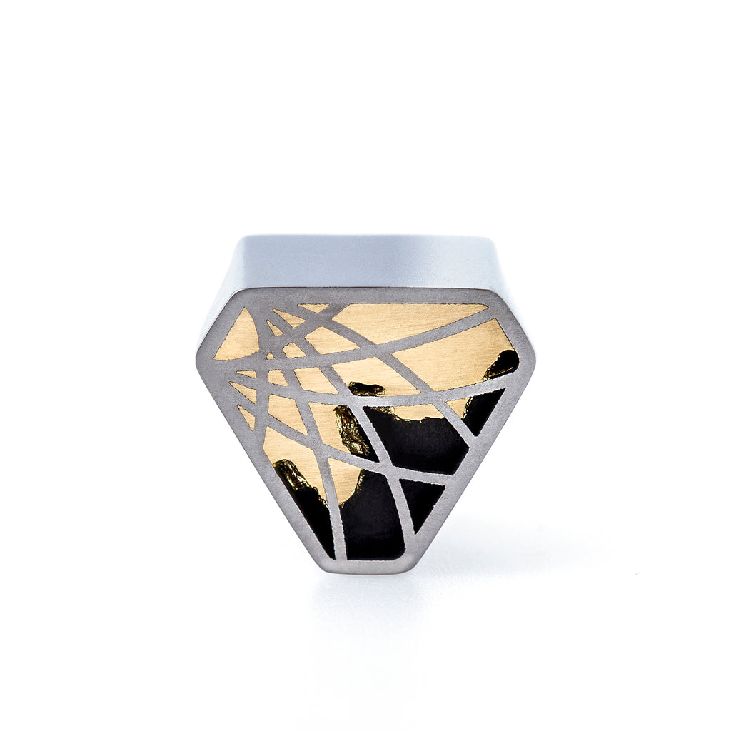 Titianium Ring - Interlace by Carl Noonan Ame Gallery