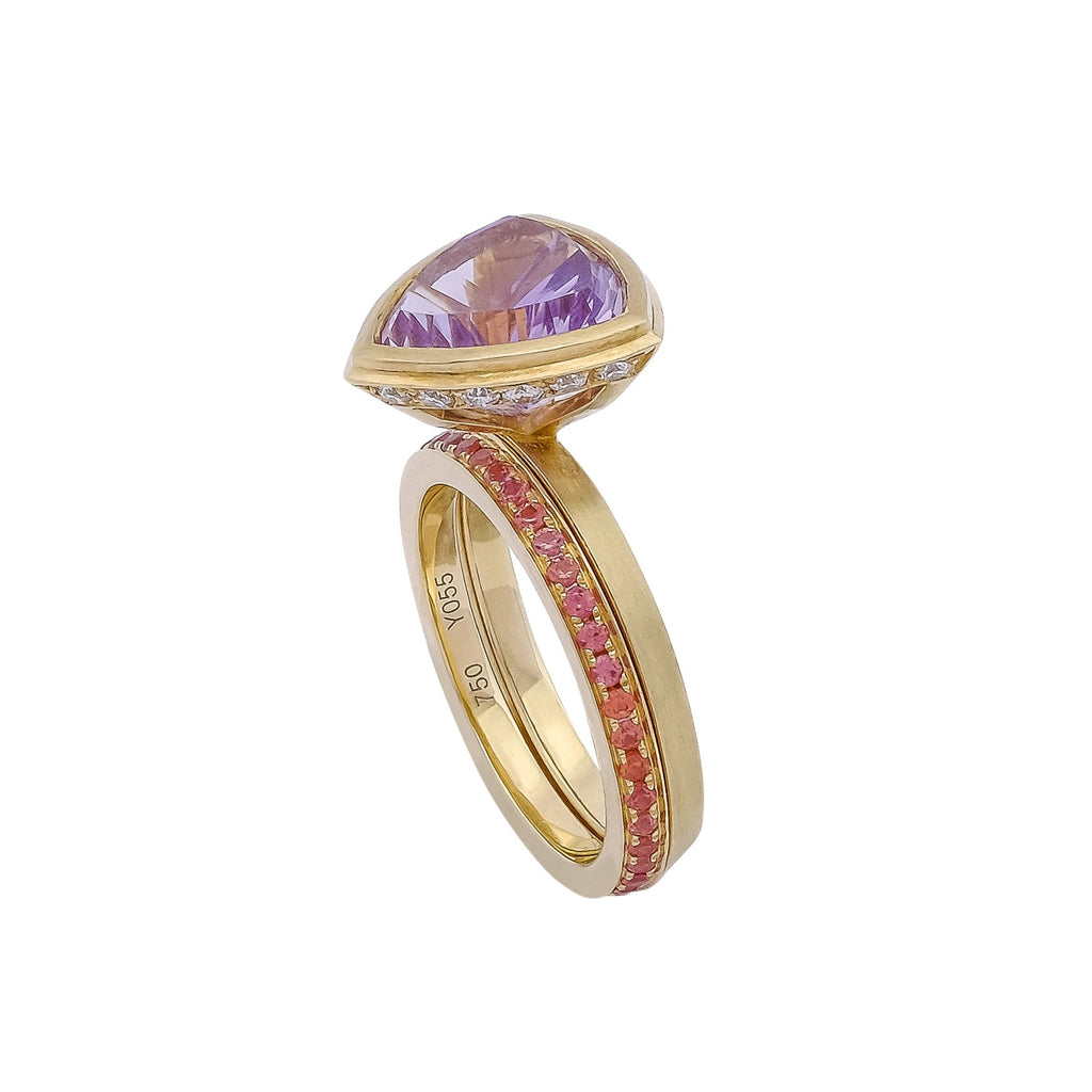 Amethyst Ring - Vertex Collection by Rachel Yeung Ame Gallery
