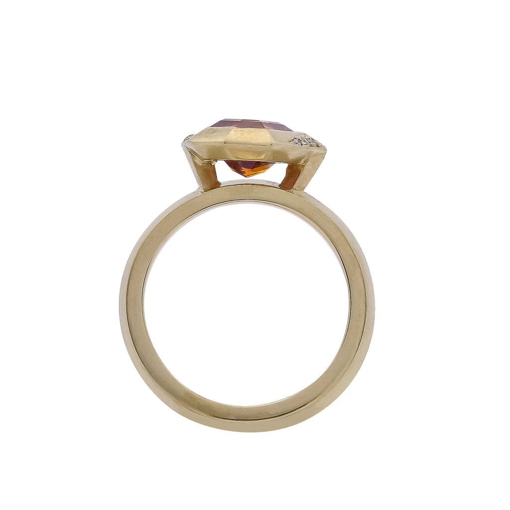 Garnet Ring - Vertex Collection by Rachel Yeung Ame Gallery