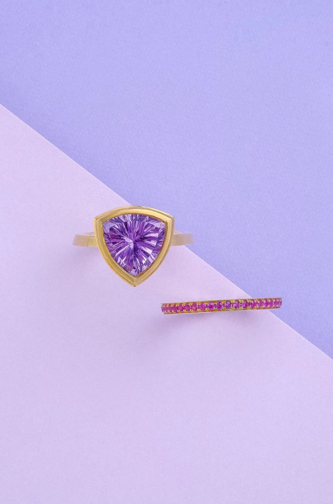 Amethyst Ring - Vertex Collection by Rachel Yeung Ame Gallery