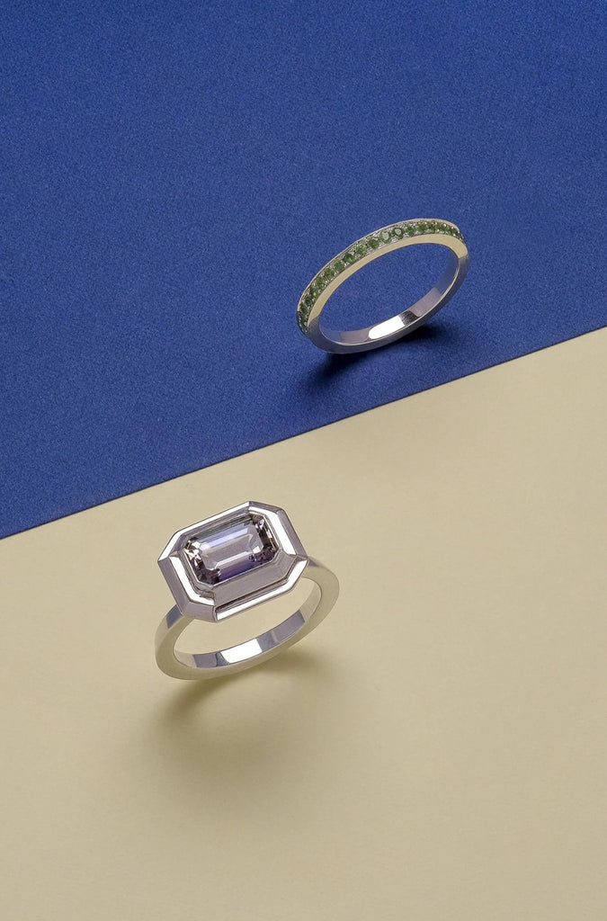 Tanzanite Ring - Vertex Collection by Rachel Yeung Ame Gallery