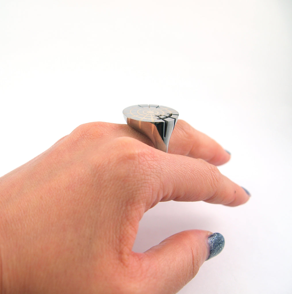 Titanium Ring - Growth by Carl Noonan Ame Gallery